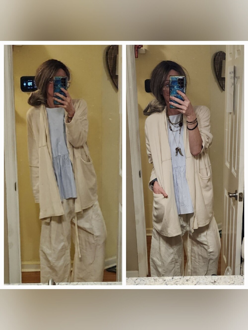 Oversized Slouchy Free People Beach Summer Cardi Sweater Poncho